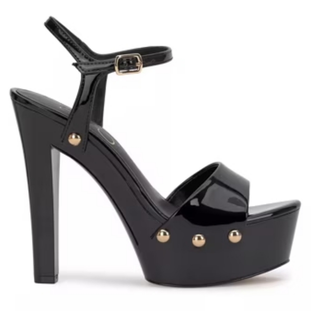 ✨SOLD✨ NEW Jessica Simpson CALENTA Black Patent Platform Sandals Sz 11 - Picture 4 of 10